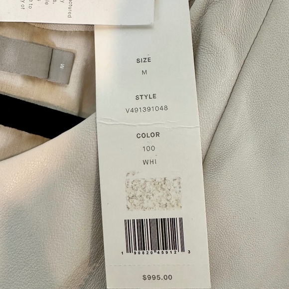 Vince Designer 100% Lamb Leather Jacket. Women's SZ M. Super Soft. - Picture 5 of 6